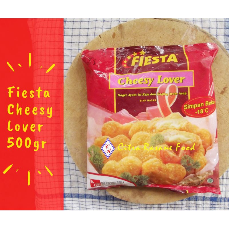 

Fiesta Cheesy Lover / Naget Ayam Isi Keju dan Daging Ayam Asap 500gr