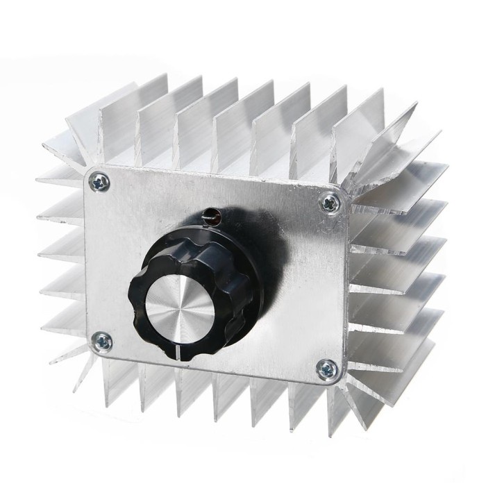 AC Motor Speed Controller Light Lamp Lampu LED Dimmer SCR Voltage Regulator 220V 5000W Case Casing C