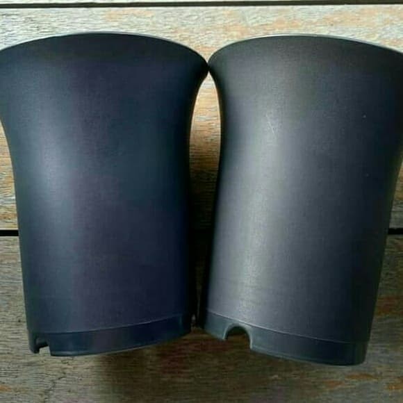 pot bunga pot sanse 8 cm pot NKT isi 1 lusin - Hitam