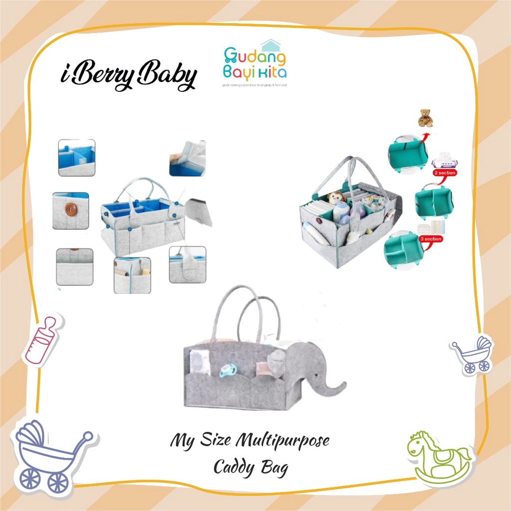iBerry My Size Multipurpose Caddy Bag / Tas perlengkapan bayi