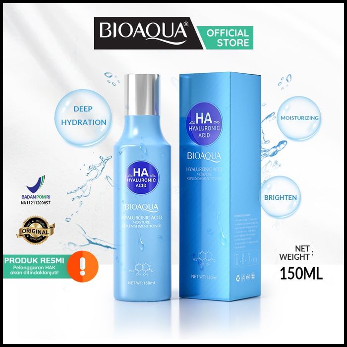 BIOAQUA Hyaluronic Acid Moisturizing Cream | BIOAQUA Hyaluronic Acid Moisturizing Cleanser | BIOAQUA Replenishment Toner | BIOAQUA Hydrating Serum Essence