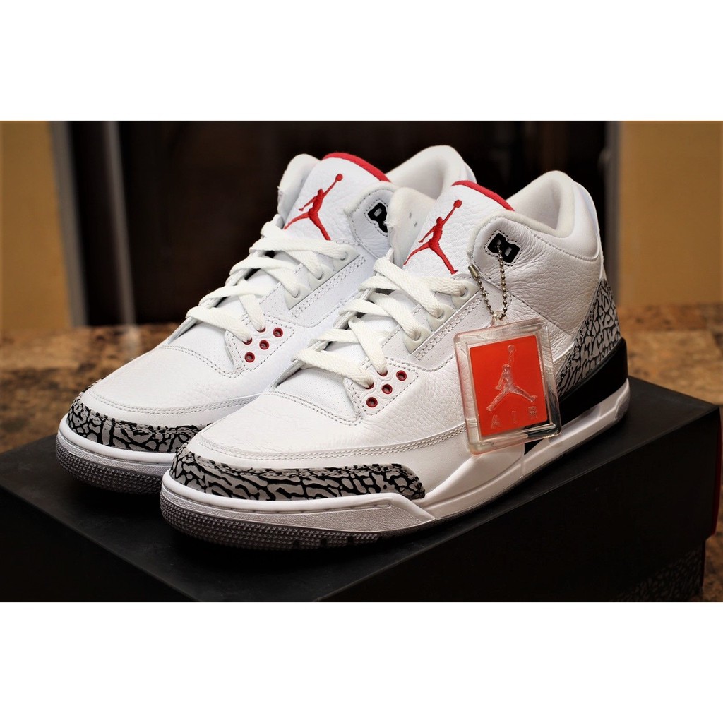 cement 3 jordans white