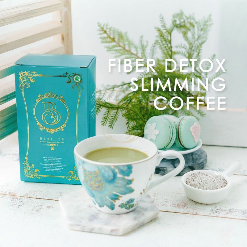 BIBILOP Fiber Detox Slimming Coffee 250gr (minuman kopi pelangsing)