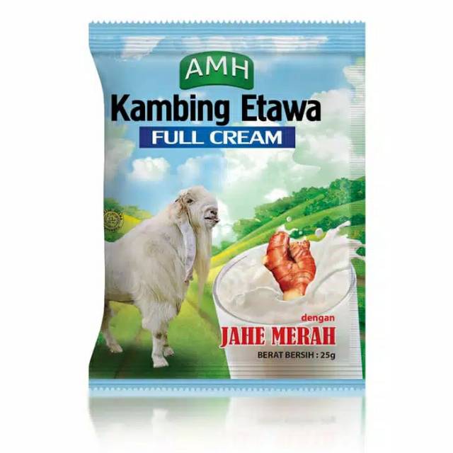 

Susu Kambing Etawa dengan Jahe Merah Susu Kambing Etawa AMH sachet