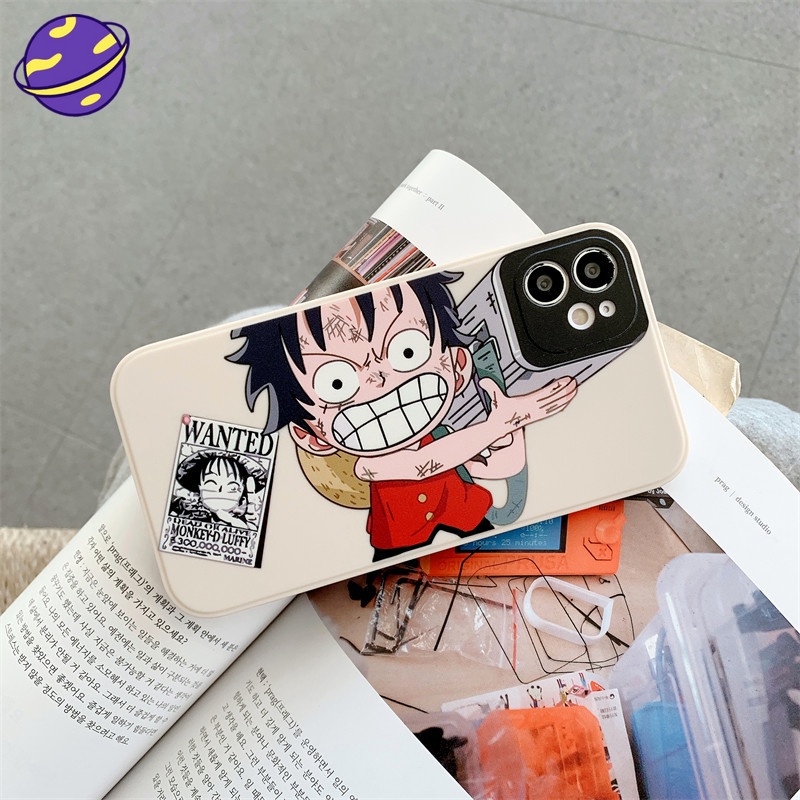 One Piece Luffy Mobile Phone Case Popular Style for IPhone 6 6s 7 8 Plus X Xs 11 12 Pro Max Personalized Lens Protection Cover