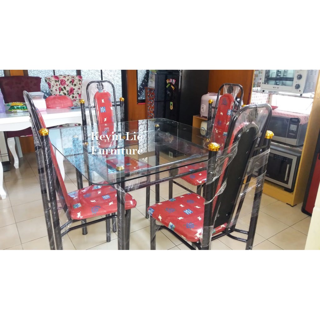 MEJA MAKAN BELGIA 4 dan 6 KURSI ( BULAT /KOTAK)