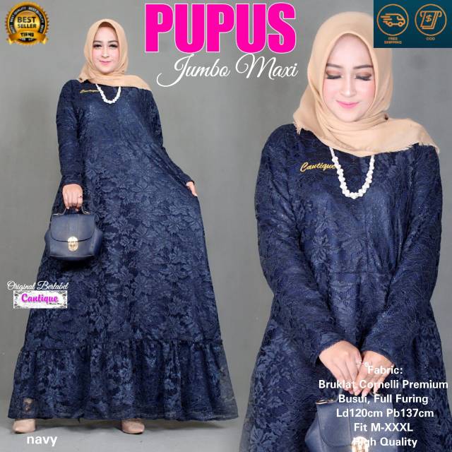 Gamis Brukat Gamis Pesta Brukat Gamis Brokat Jumbo Xxl Ld 120 Shopee Indonesia