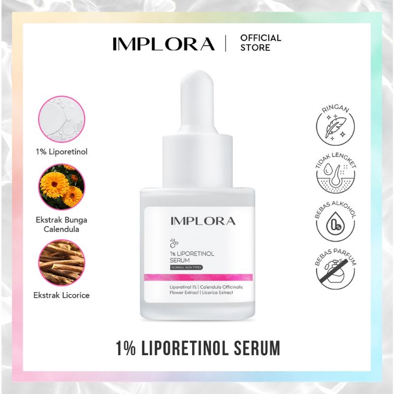 IMPLORA FACE SERUM Serum Wajah Acne Serum Peeling Serum Hydrating Serum Bakuchiol Serum Salmon DNA BPOM-Implo Serum RETINOL