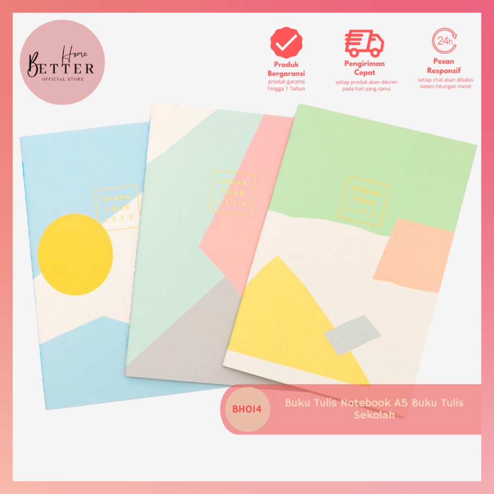 

Better Home - Buku Tulis Notebook A5 Buku Tulis Sekolah BH014