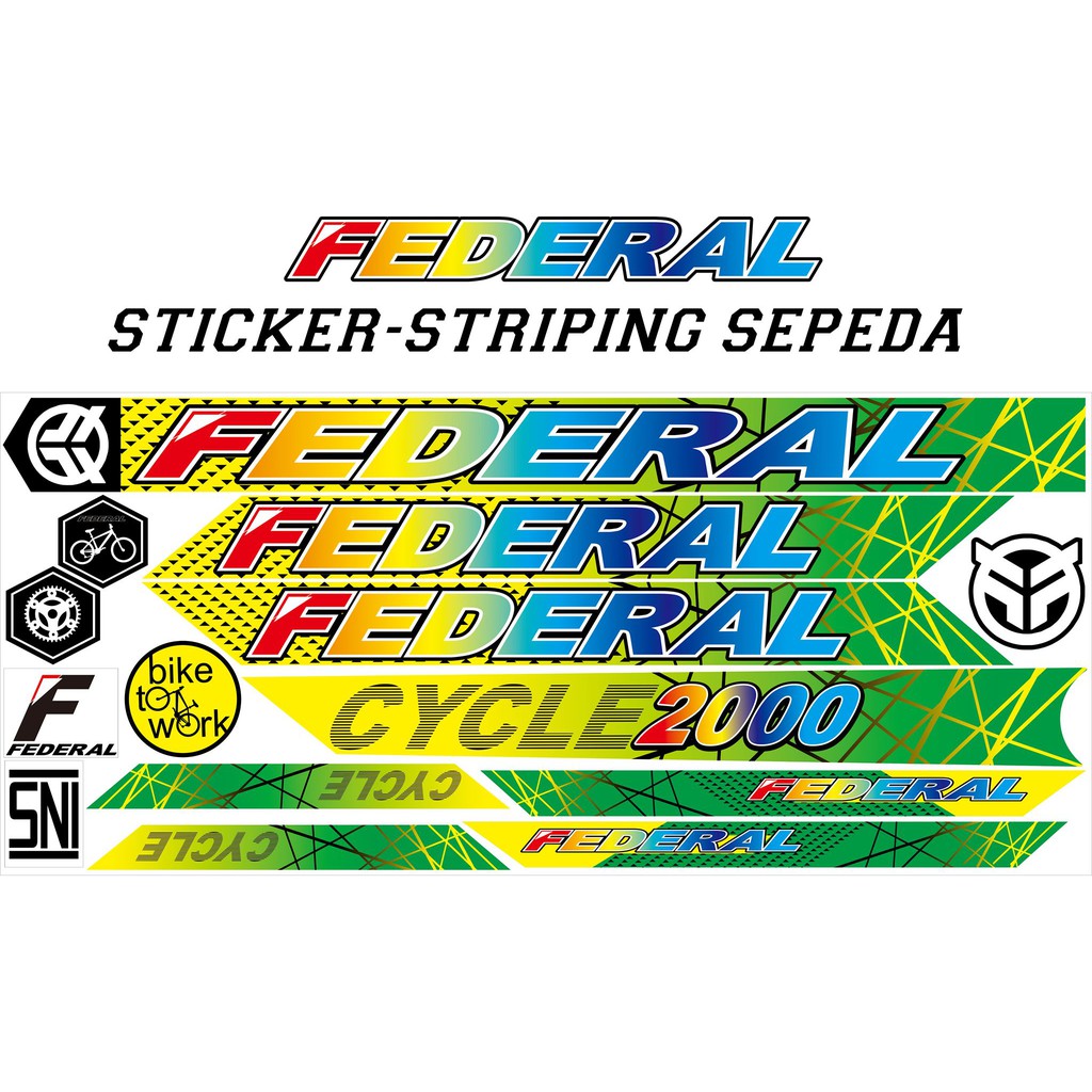 CUSTOM DECAL SEPEDA FEDERAL