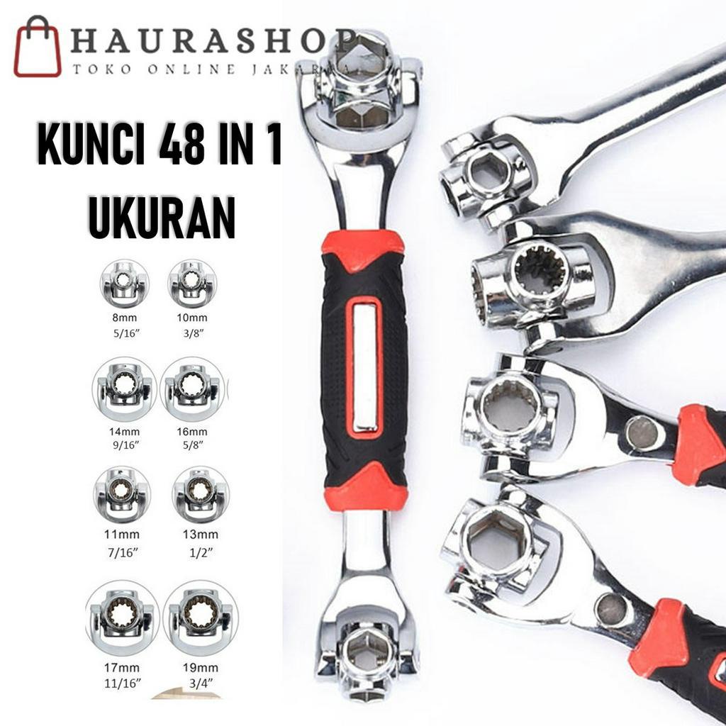Kunci Pas Multifungsi 48 In 1 Tiger Wrench Kunci Universal Kunci Inggris Kunci Shock 8 In 1