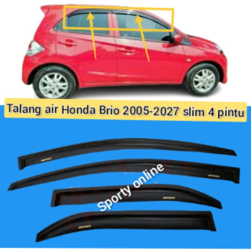 Talang air Brio 2005-2017 slim 4pintu