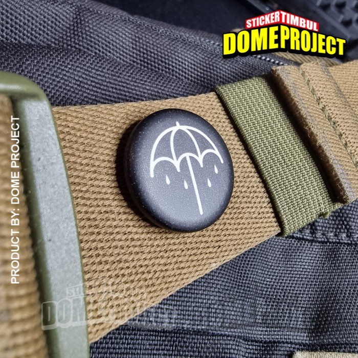 PIN PENITI BAND BMTH UKURAN 25MM BUTTON PIN AKSESORIS TAS PRIA