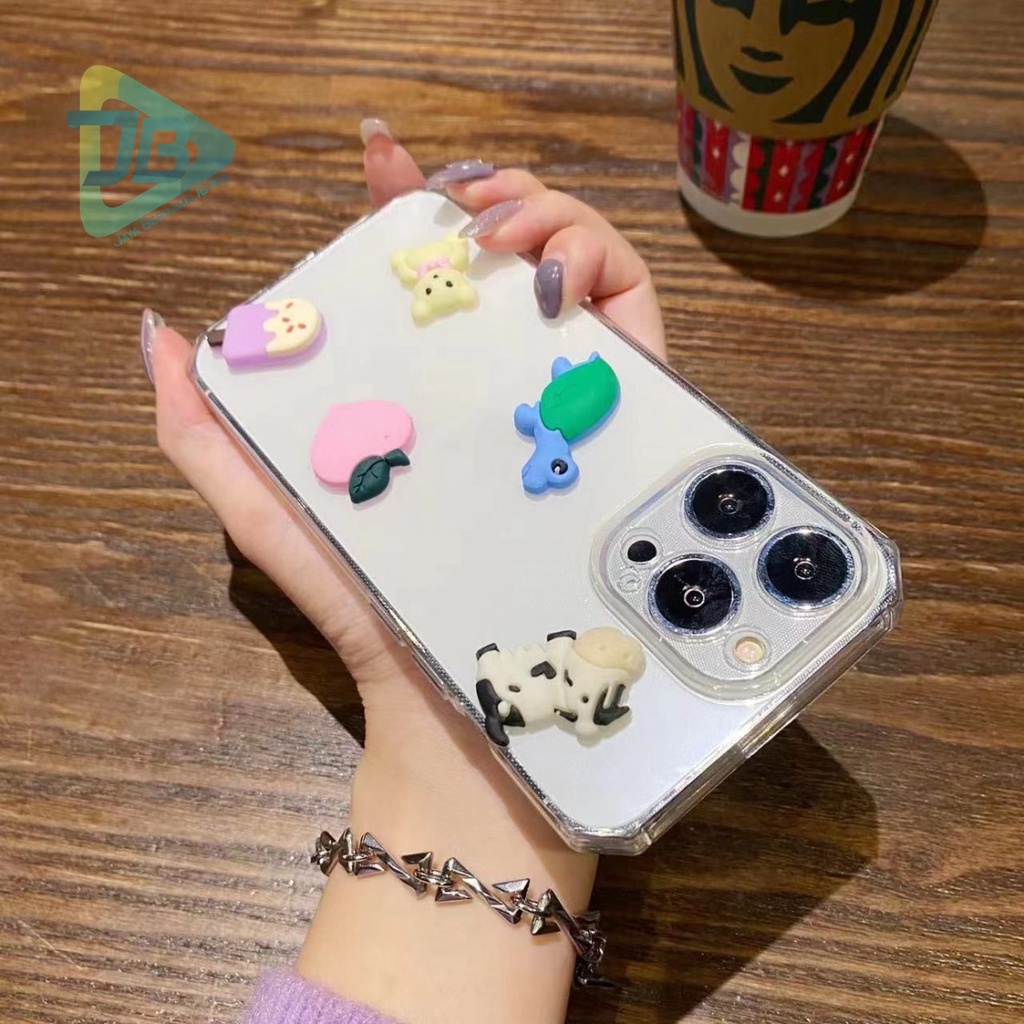 Y022 CLEAR CASE SOFTCASE CLEAR JELLY KARAKTER 3D CUTE OPPO A15 A16 A37 NEO 9 A9 A5 A52 A92 A53 A33 2020 JB5334