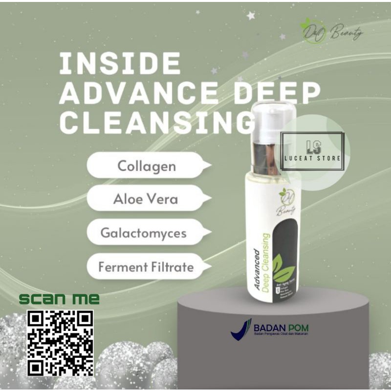 TERMURAH DNO Beauty Advanced Deep Cleansing 100ml | D&O Skincare Advance Series Anti Aging Pembersih