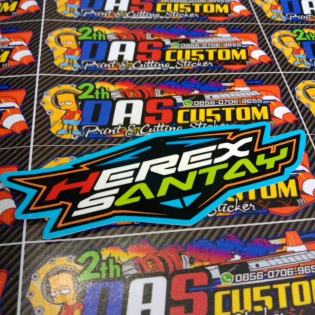 Sticker printing HEREX SANTAY Minim pembelian produk harus 20rb