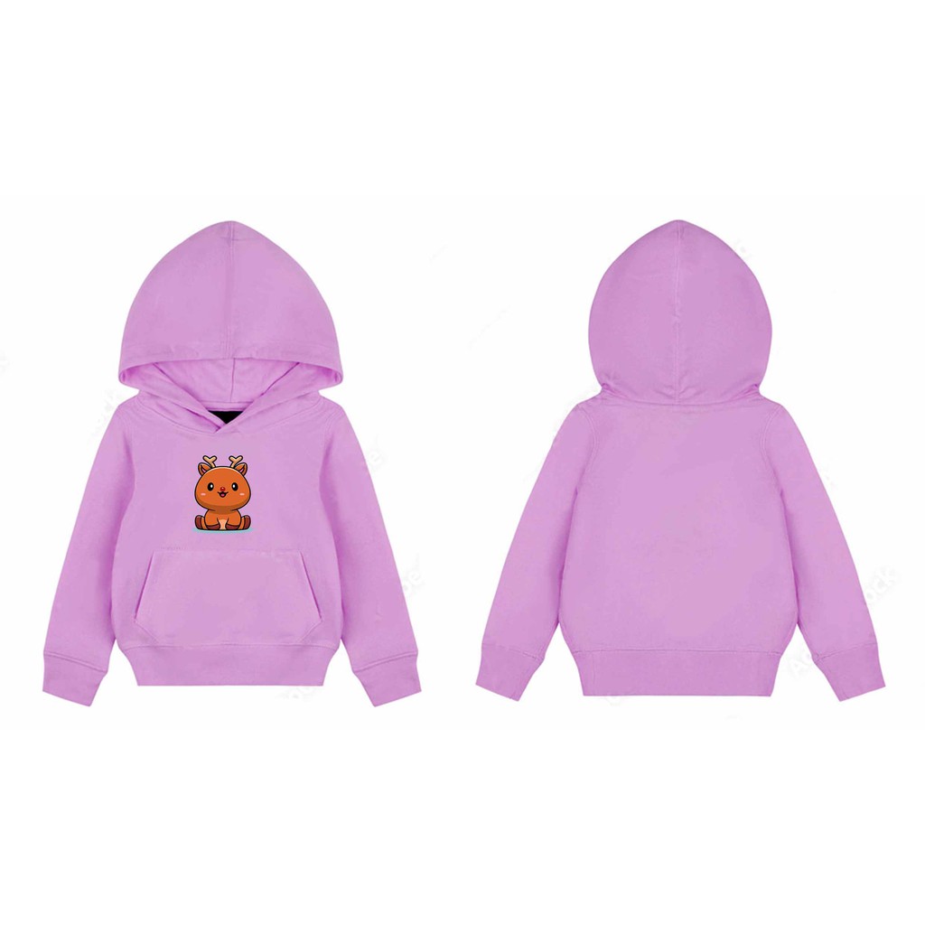 Hoodie Rudolf Sweater Pakaian Fleece Anak M -XL