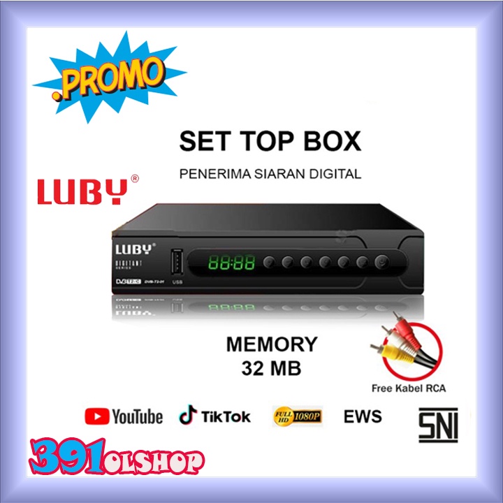 Set Top Box Luby Riceiver DVB-T2-01 STB Luby Set Box Luby DVBT2-01