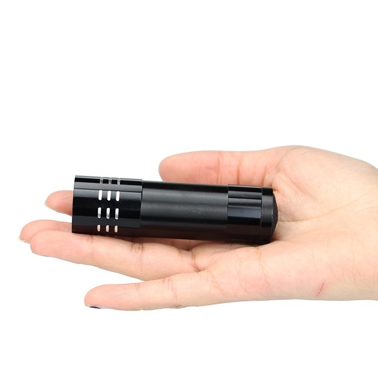 [ New Mini Portable 9LED AAA Battery UV Flashlight for Disinfection sterilization metal crack detection ]