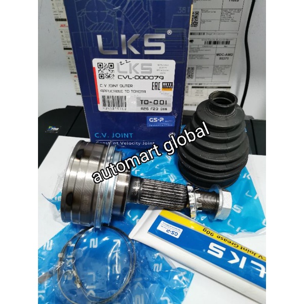 cv joint luar soluna Corolla GL great lks