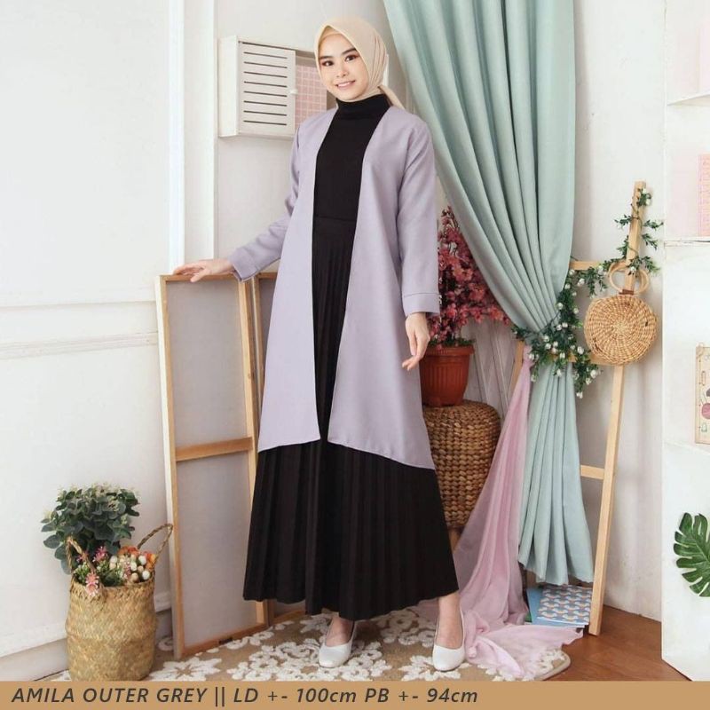 Amila Outer by mininos.id // mix outfit