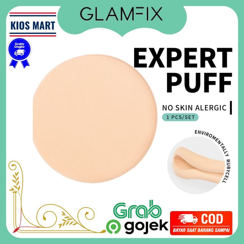 Glam Fix Expert Puff / Finishing Powder Puff/ Spons Make Up Glam Fix