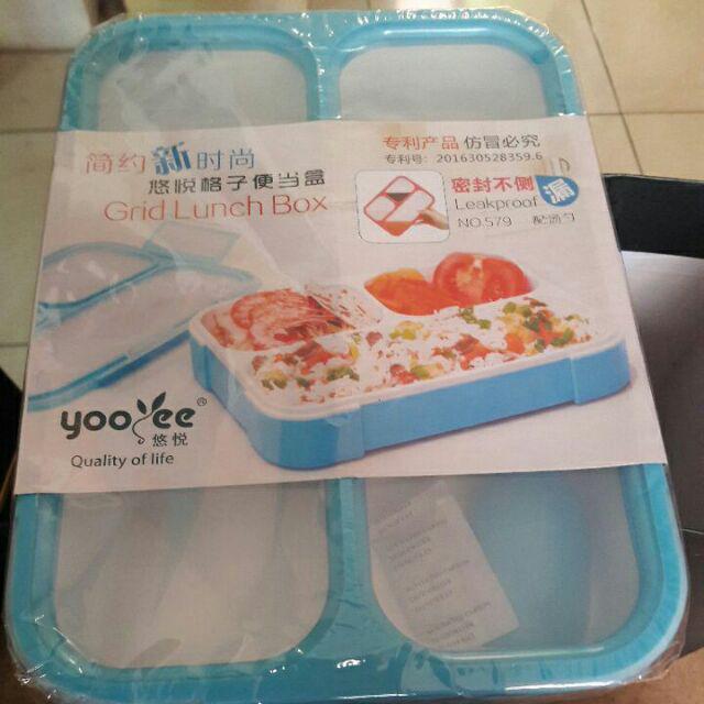 Lunch Box- Kotak Bekal Anak Sekolah Sd 3 Sekat Anti Tumpah Dan Anti Campur