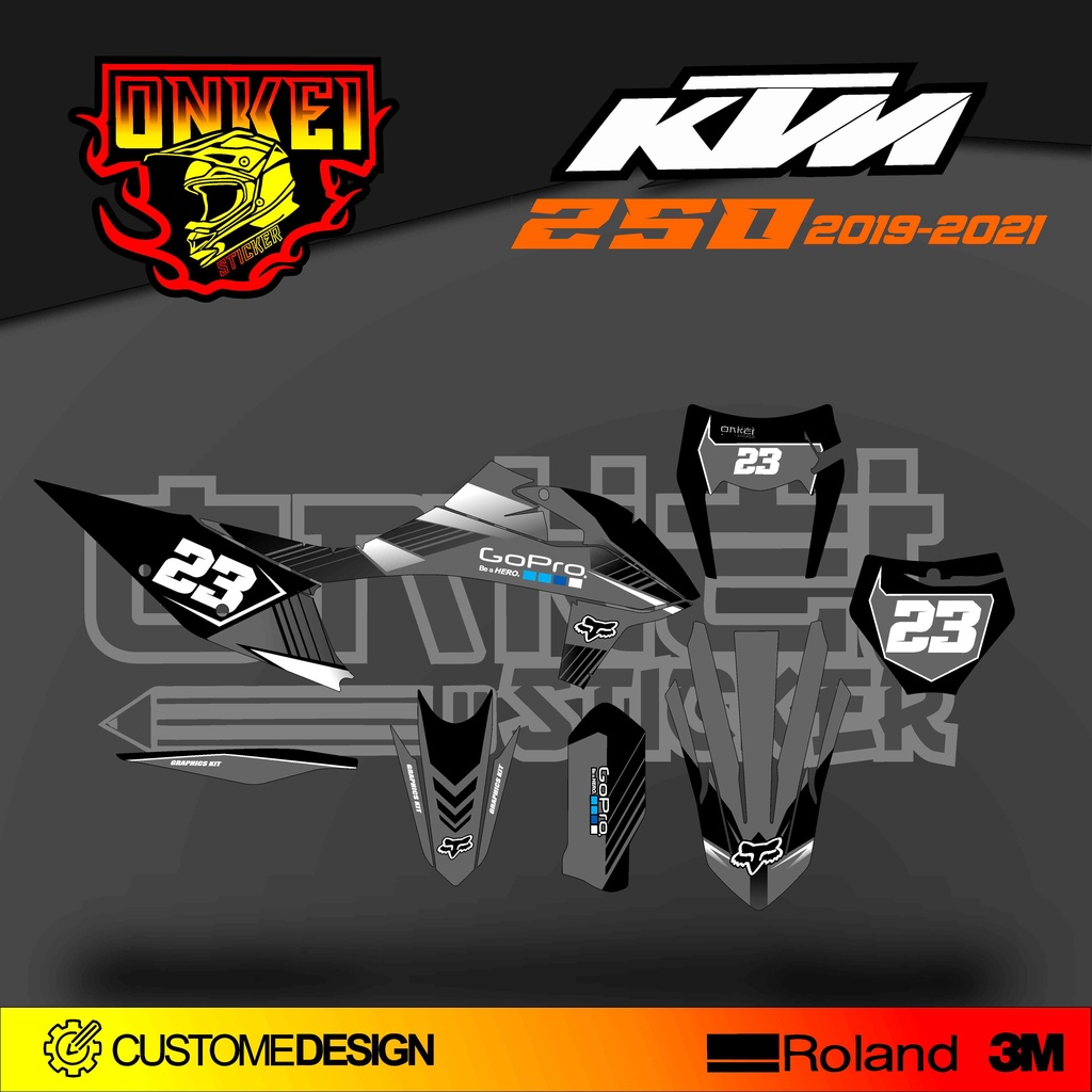 DECAL STICKER KTM 250 SXF 2019-2021 GF