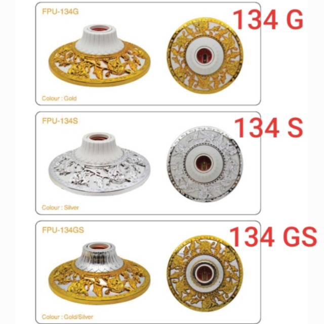 CTL FPU134 Fiting Lampu Plafon Motif Hias E27 Kualitas PREMIUM LUXURY Centralite