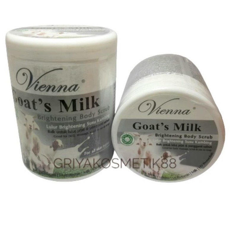 VIENNA BODY SCRUB GOATS MILK BPOM | LULUR SUSU KAMBING 1 KG