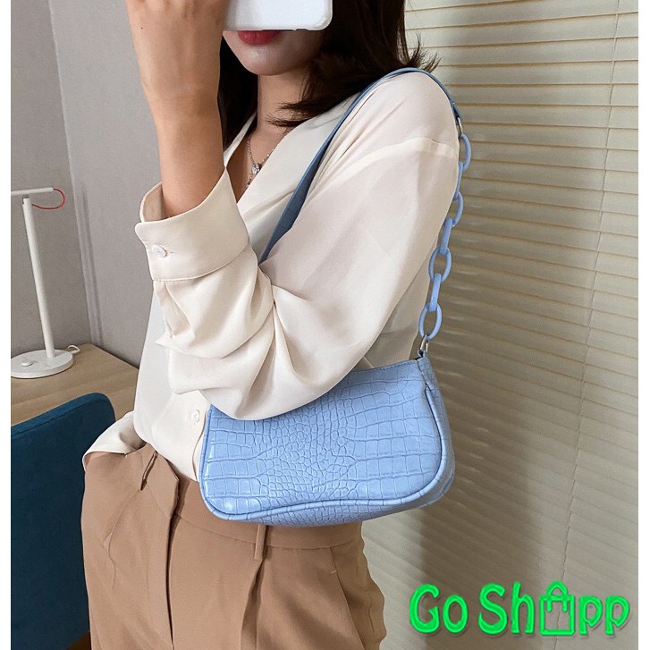 Shoulder Bag Mini Croco Fashion Wanita Terbaru - Tas Fashion Import - Tas Bahu Import [SL45]