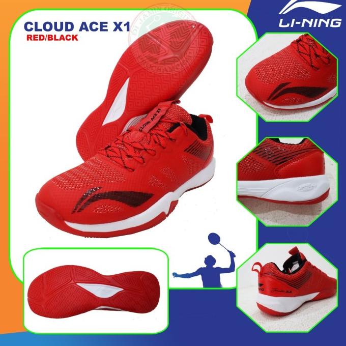 LINING CLOUD ACE X1 / LI-NING CLOUD ACE X 1 SEPATU BADMINTON ORIGINAL TERMURAH