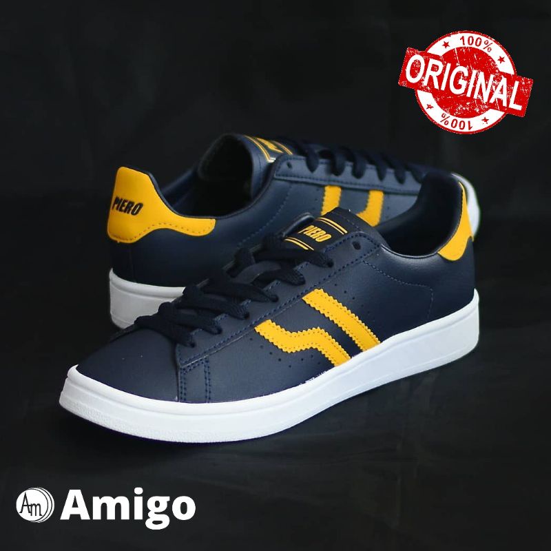 Sepatu Sneakers Piero Mojo Street Insignia Orange White Skaters Original