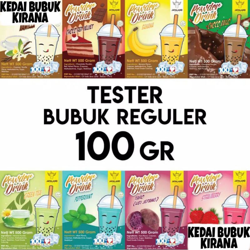 

Bubuk minuman/ Serbuk Minuman/ Powder Drink, Bubuk Rasa thai tea boba ice cream Javaland 100gr