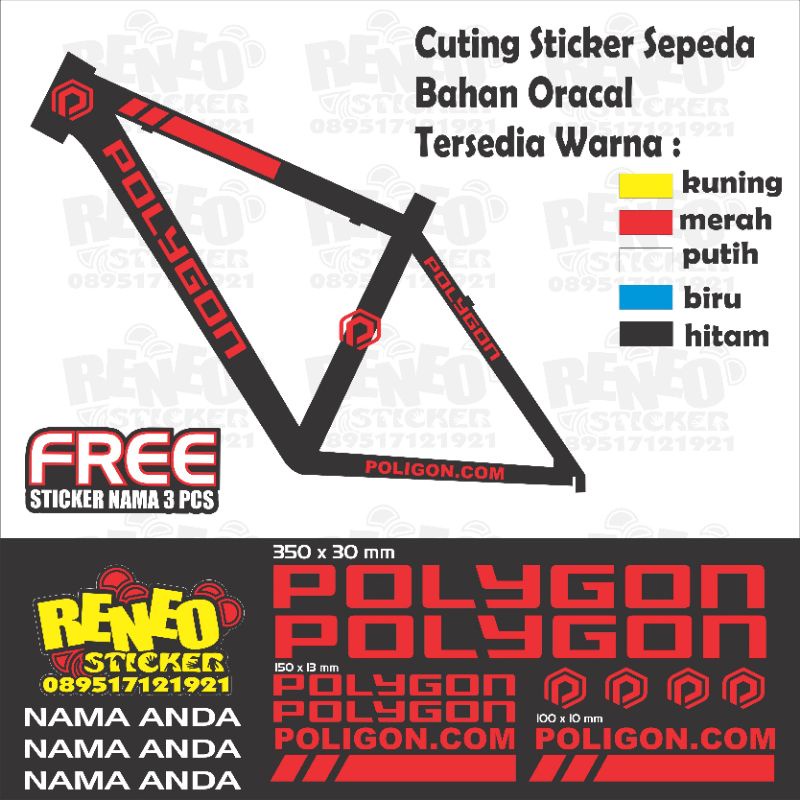 STICKER SEPEDA POLYGON