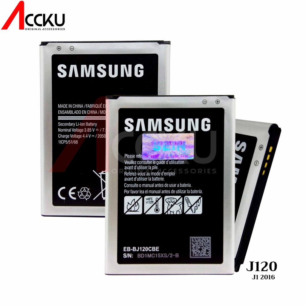 Baterai Hp Samsung Galaxy J1 2016 / J120 / J120F / J120G Batre Battery Handphone Original OEM 99% BJ120CBE Ori