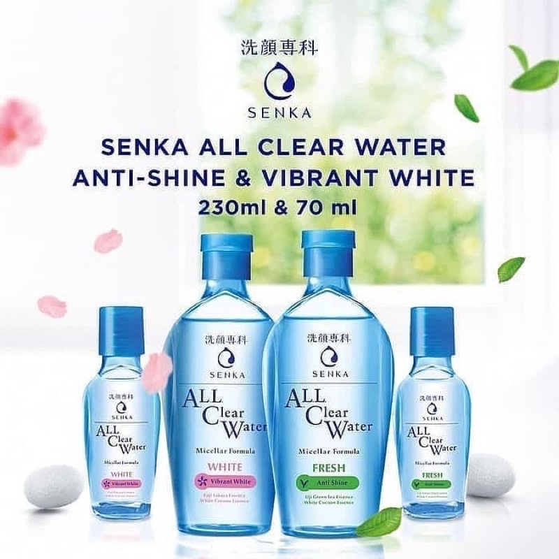 [BPOM] SENKA All Clear Water Micellar Formula Fresh Anti Shine / Vibrant white