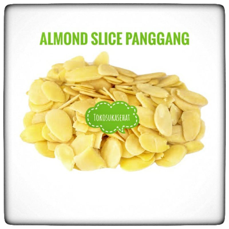 

Almond Sliced Roasted Original Organic -100gr (Almond Slice Panggang)