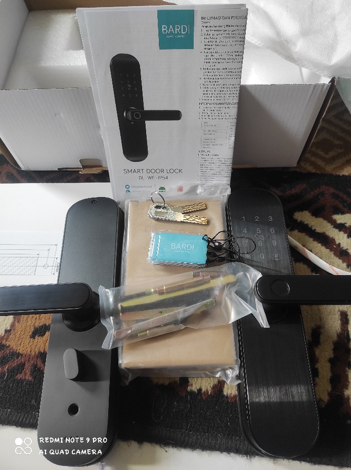 Bardi Smart Home Door Lock Handle Rfid-fingerprint Waterproof