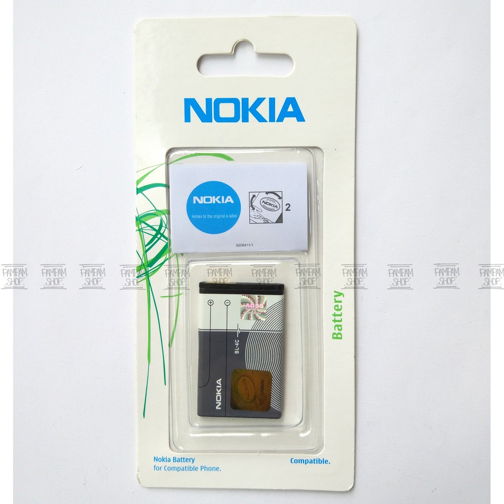 Baterai Nokia BL4C 6100 6101 6300 7200 7270 X2-00 X200 Original OEM Batre Batrai Battery BL-4C BL 4C