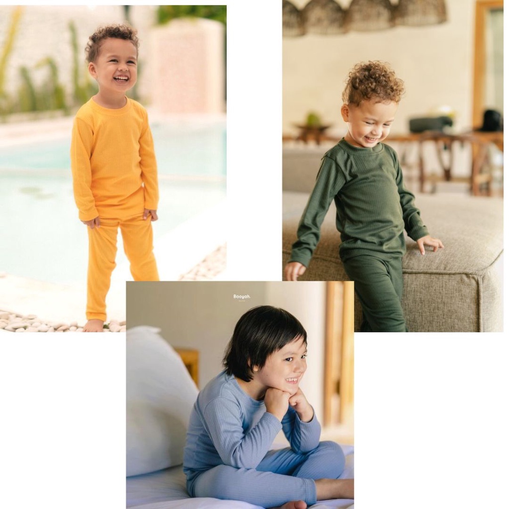 Bumi Ribbed Pajamas Piyama anak laki laki  &amp; perempuan by Booyah | DUO KRUCILS