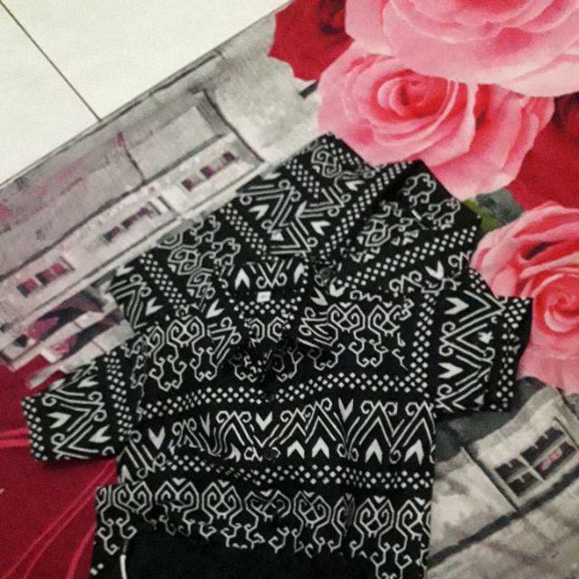 Couple Batik Ayah Anak Motif Semut Size Anak Terlengkap