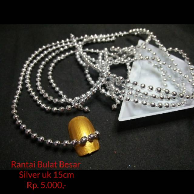 

Rantai bulat besar silver