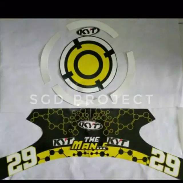 Sticker helm iannone 29 vinyl cutting universal