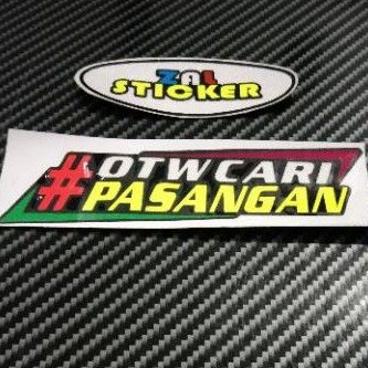 

sticker cutting OTW cari pasangan