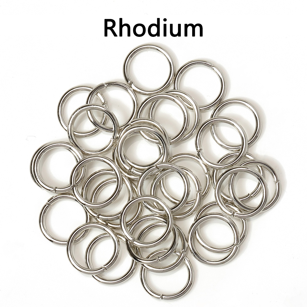 100pcs / lot Konektor Jump Ring Open Circle Untuk Membuat Perhiasan DIY