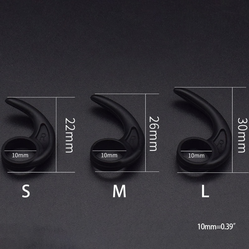 Kait Telinga Pengganti Bahan Silikon Flexible Ukuran 10mm Untuk Earphone Bluetooth