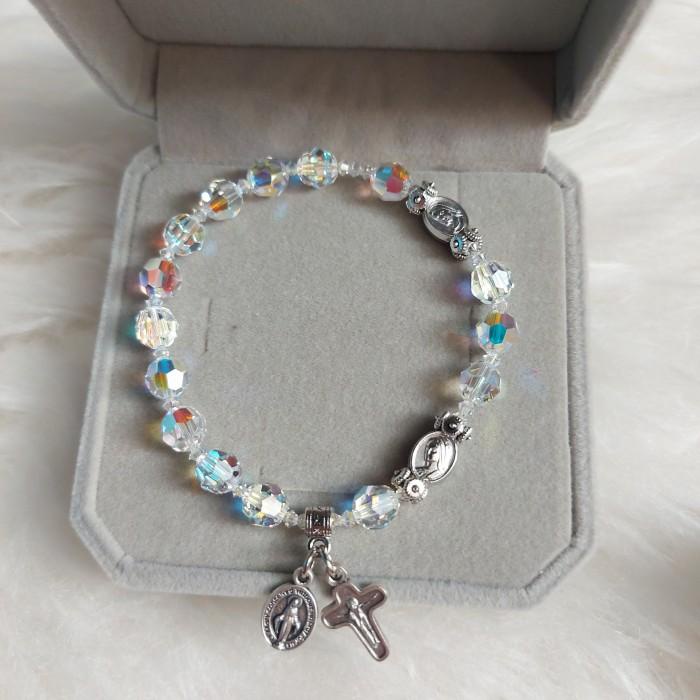 Ready Murah Craft | Gelang Rosario Swarovski Austria 8Mm