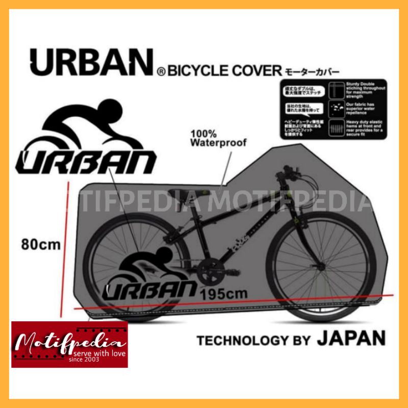 Cover Sepeda / Sarung Sepeda Listrik Gunung Lipat Merk Urban