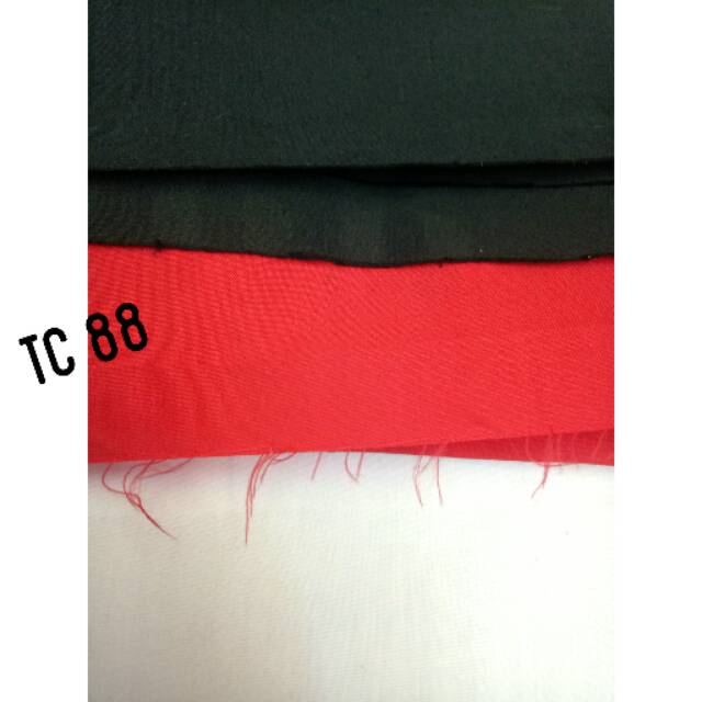 BAHAN KAIN TC 88 MURAH / TC STANDAR / TETORON COTTON METERAN GULUNGAN (YARD)